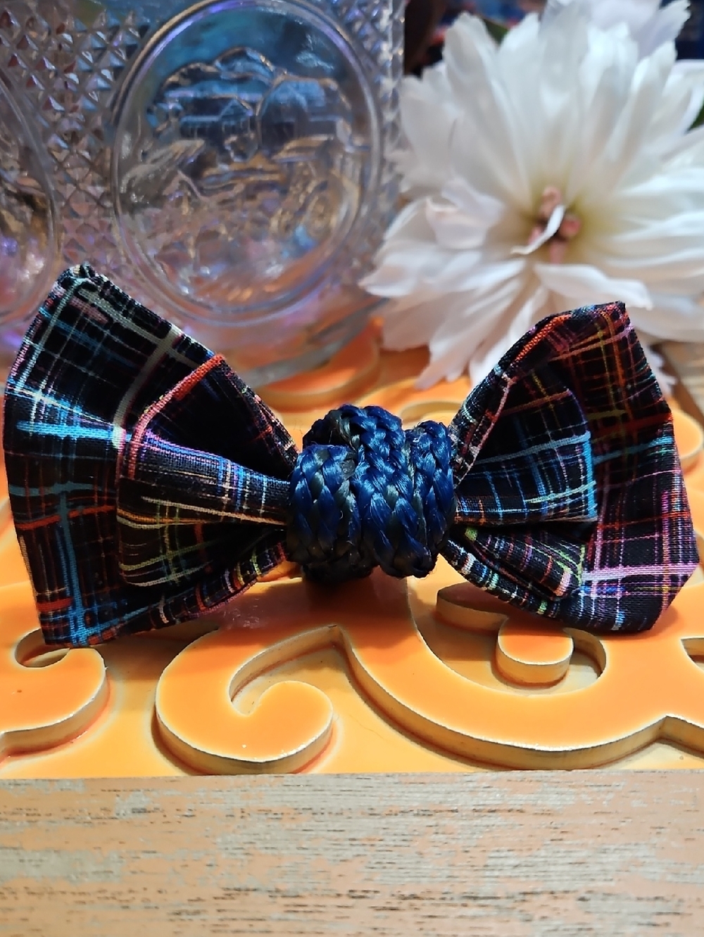 Hand Crafted Bow Tie Pet Collar Accent NEW